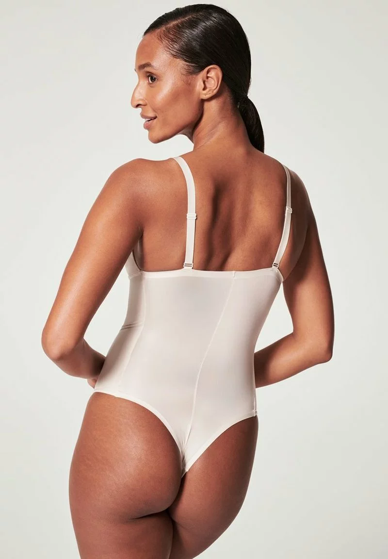 Spanx SHAPING SATIN THONG BODYSUIT - Body - Linen 4 Spanx SHAPING SATIN THONG BODYSUIT - Body - Linen – Bild 2