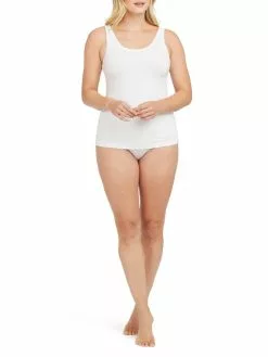 Spanx Cotton Control Tank-Top Mit Shaping-Effekt -Spanx Verkaufsshop Spanx Cotton Comfort Tank Top mit Shaping Effekt weiss 10267R WHITE 3