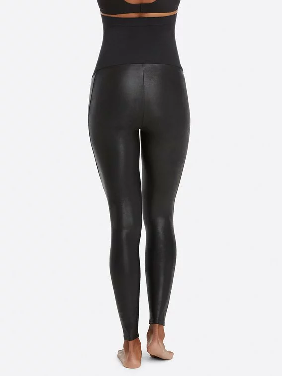 Mama Spanx Faux Leather Leggings Mit Shaping-Effekt 4 Mama Spanx Faux Leather Leggings Mit Shaping-Effekt – Bild 2