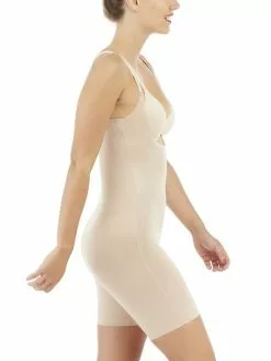 Spanx Thinstincts 2.0 Open-Bust Mid-Thigh Bodysuit -Spanx Verkaufsshop Spanx Thinkstincts 2 0 Open Bust Mid Thigh Bodysuit beige 10235R CHAMPBEIG 2