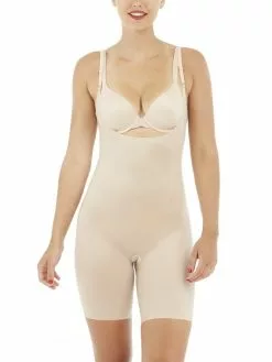 Spanx Thinstincts 2.0 Open-Bust Mid-Thigh Bodysuit