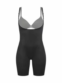 Spanx Thinstincts 2.0 Open-Bust Mid-Thigh Bodysuit -Spanx Verkaufsshop Spanx Thinkstincts 2 0 Open Bust Mid Thigh Bodysuit schwarz 10235R VERYBLACK 2