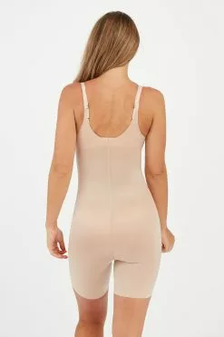 Spanx Thinstincts Mittellanger Body Mit Offener Brustpartie, Nude -Spanx Verkaufsshop U08956s2