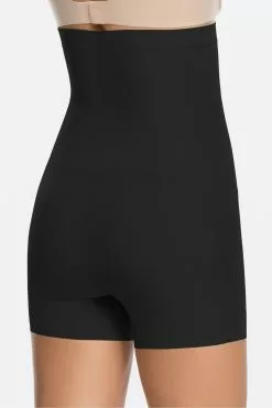 Spanx Shape My Day Mädchen Shorts Mit Hohem Bund, Schwarz -Spanx Verkaufsshop U51172s2