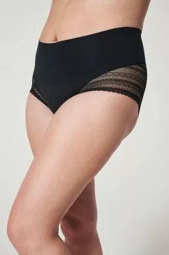 SPANX Undie Tectable Illusion Lace High Hipster Black Knickers -Spanx Verkaufsshop U84806s3