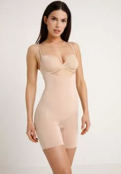 Spanx ONCORE OPEN-BUST MID-THIGH BODYSUIT - Body - Soft Nude